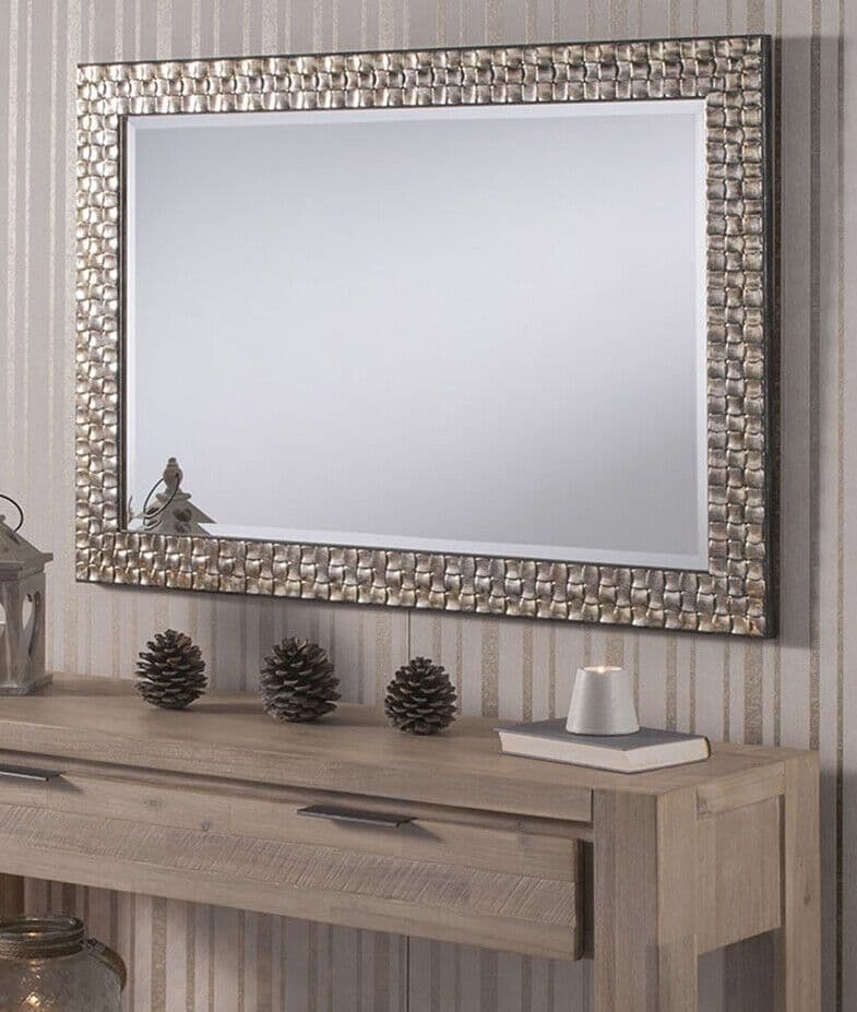 John Lewis Champagne Mosaic Wall Mirror - Choice of Size