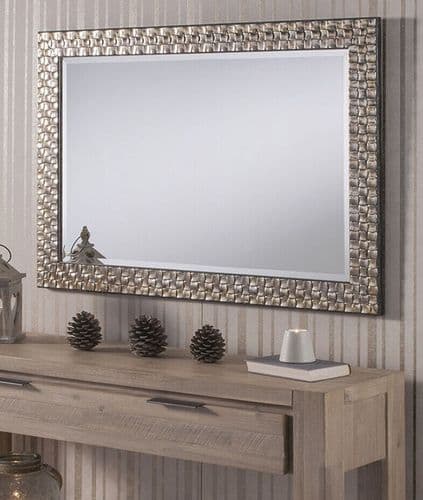 John Lewis Champagne Mosaic Wall Mirror - Choice of Size