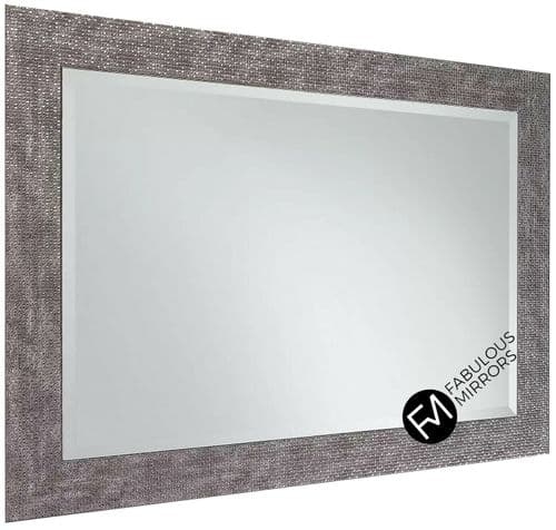 John Lewis Mirror Cassandra Gun Metal / Pewter Mirror Choice of Size and Colour
