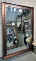 Large Bronze Mirror Contemporary design Stepped frame HOCKNEY Mirror
