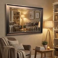 Large Bronze Mirror Contemporary design Stepped frame HOCKNEY Mirror