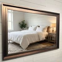 Large Bronze Mirror Contemporary design Stepped frame HOCKNEY Mirror