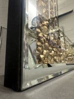 Large Galaxy Crystal Rose Gold Mirror Glitzy Diamond Crystal Mirror 120cm x 80cm