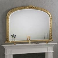 Large Mirror French White Arch Top Overmantle Ornate WINDSOR - Choose Colour