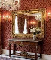 LG Gold Wall Mirror Ornate Baroque Decorative 120cm x 90cm - CLARENCE - Fabulous Mirrors