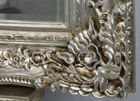 Mirror HUGE Chrome Silver Ornate Regal Decorative Free Standing Mirror - PARIS