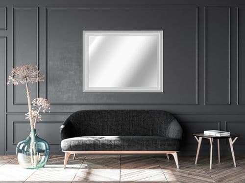 Mirror X LARGE Silver Framed Elegant Contemporary Simple Wall Mirror RICHMOND