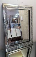 X Large Glitzy Diamond Crystal Mirror - Premium Quality - Gatsby 80x60 - Fabulous Mirrors