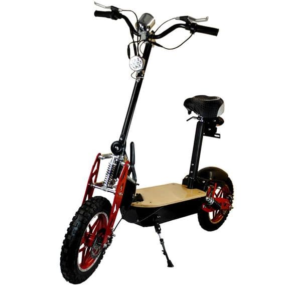 1000W Zipper Off Road Electric Scooter - RED