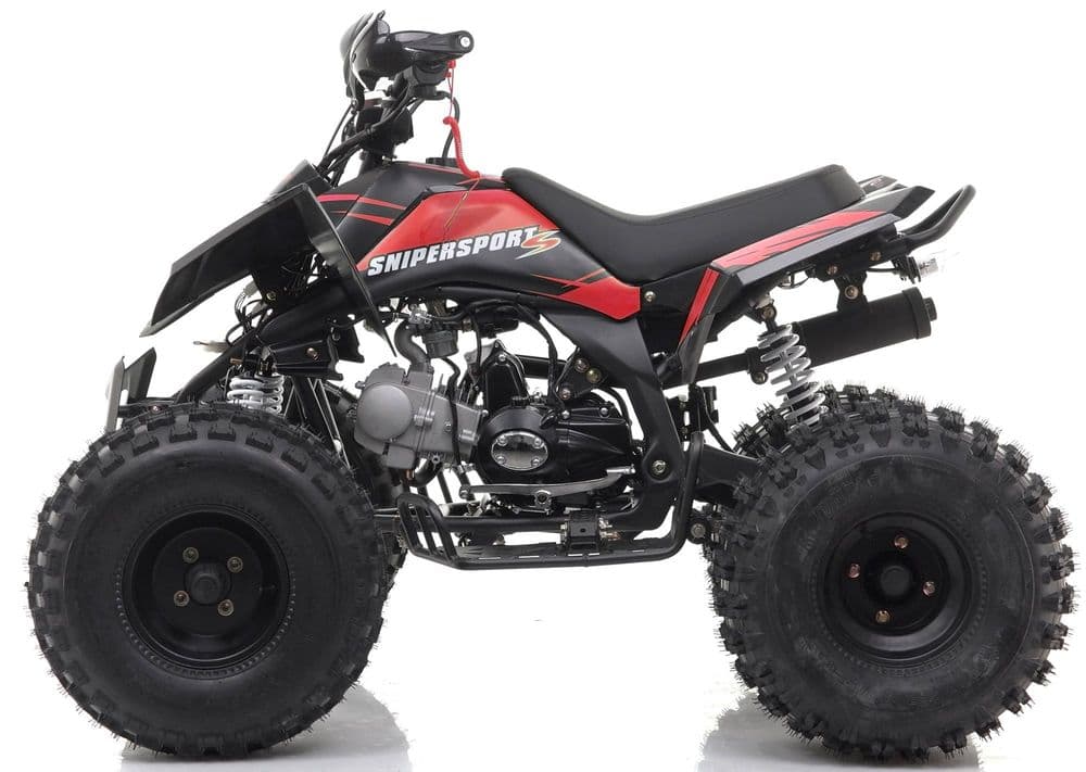 120cc Sniper Pro Quad - Fully Auto - With Reverse - RED