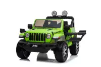 12v Jeep Wrangler Rubicon - Kids Electric Ride On Jeep -  GREEN