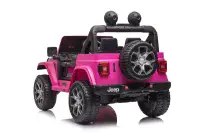 12v Jeep Wrangler Rubicon - Kids Electric Ride On Jeep -  PINK