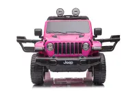 12v Jeep Wrangler Rubicon - Kids Electric Ride On Jeep -  PINK
