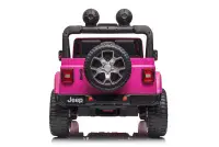 12v Jeep Wrangler Rubicon - Kids Electric Ride On Jeep -  PINK