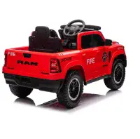 12V Kids Electric Ride On Fire Truck - RED