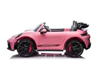 12V Porsche 911 GT3 - Kids Electric Ride On Car - PINK