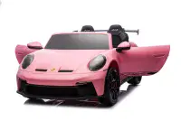 12V Porsche 911 GT3 - Kids Electric Ride On Car - PINK
