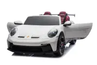 12V Porsche 911 GT3 - Kids Electric Ride On Car - WHITE