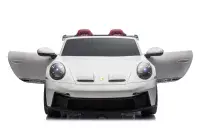 12V Porsche 911 GT3 - Kids Electric Ride On Car - WHITE