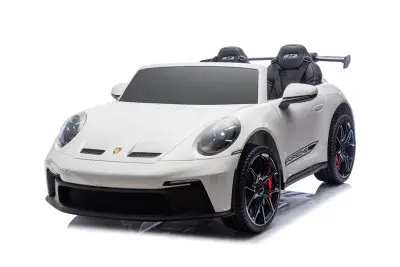 12V Porsche 911 GT3 - Kids Electric Ride On Car - WHITE