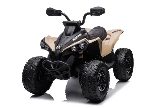 24V Kids Electric Ride On Quad - Can-Am Maverick - KHAKI