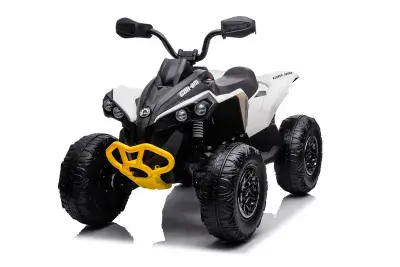 24V Kids Electric Ride On Quad - Can-Am Maverick - WHITE
