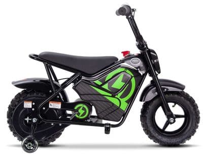 250w Kids Electric Ride On Monkey Bike - GREEN