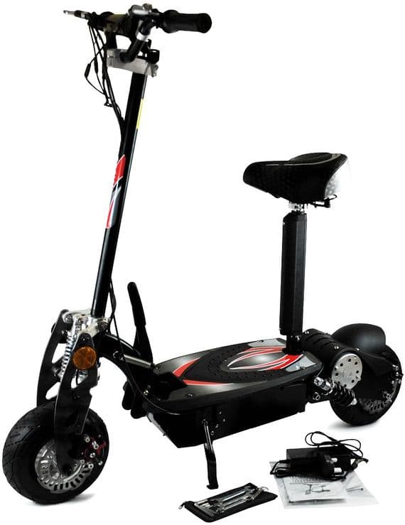 800w Zipper Electric Scooter - With Suspension - BLACK