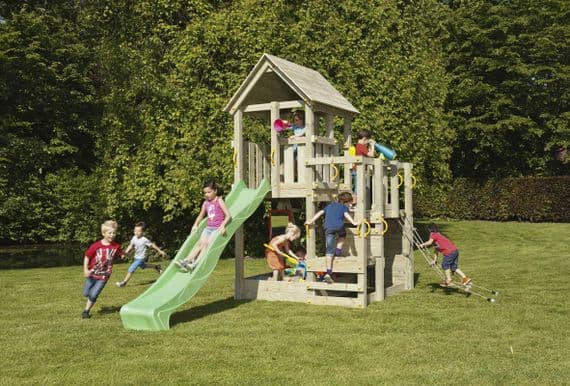 Blue Rabbit Penthouse Climbing Frame  with 3m slide and net