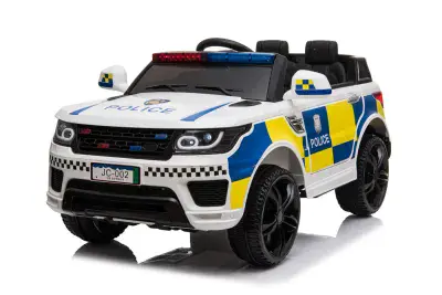 Kids 12V  Police 4×4 SUV Electric Ride-on Car - WHITE