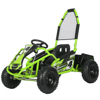 Kids Electric Go Kart - 1000w Mud Monster - GREEN