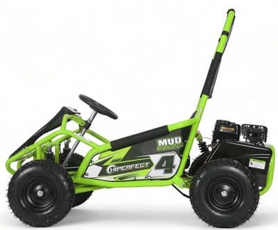 Kids Petrol Go Kart - 100cc Mud Monster - GREEN