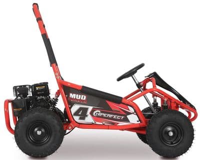 Kids Petrol Go Kart - 100cc Mud Monster - RED