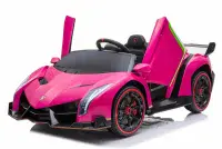 Lamborghini Veneno 24v Kids Electric Ride-on Car - PINK