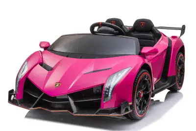 Lamborghini Veneno 24v Kids Electric Ride-on Car - PINK