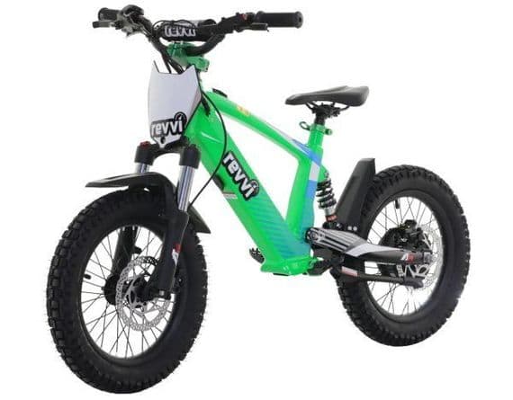 Revvi 16″ XL Electric Balance Bike - GREEN