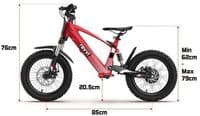 Revvi 16″ XL Electric Balance Bike - ORANGE