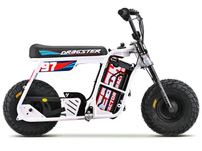 STOMP Dragster  -  Electric Pit Bike - WHITE