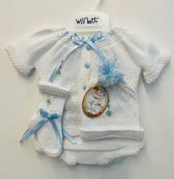 4Pc Knit Take Me Home Set - Blue