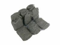 12 STEEL WOOL PADS MULTI GRADE DIY POLISHING CLEANING BUFFING FINE MEDIUM COARSE