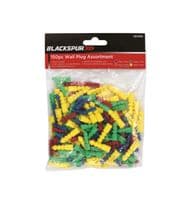 150Pcs Wall Plug Assortment DIY Blackspur 5mm 6mm 7mm 8mm Rawl