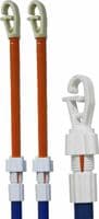2 X Clothes Line Prop Extendable Heavy Duty Washing Pole Outdoor Support Over 2M