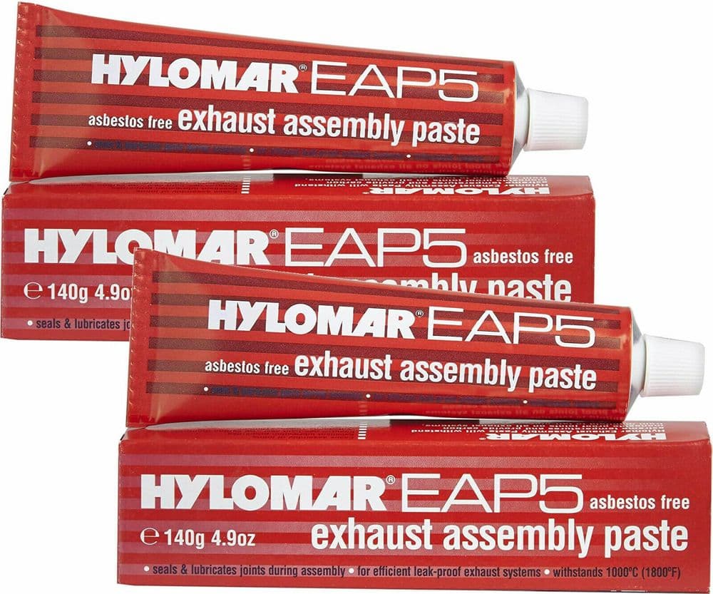 2 X HYLOMAR EXHAUST ASSEMBLY PASTE EAP5 SILICONE SEALANT LEAK PROOF