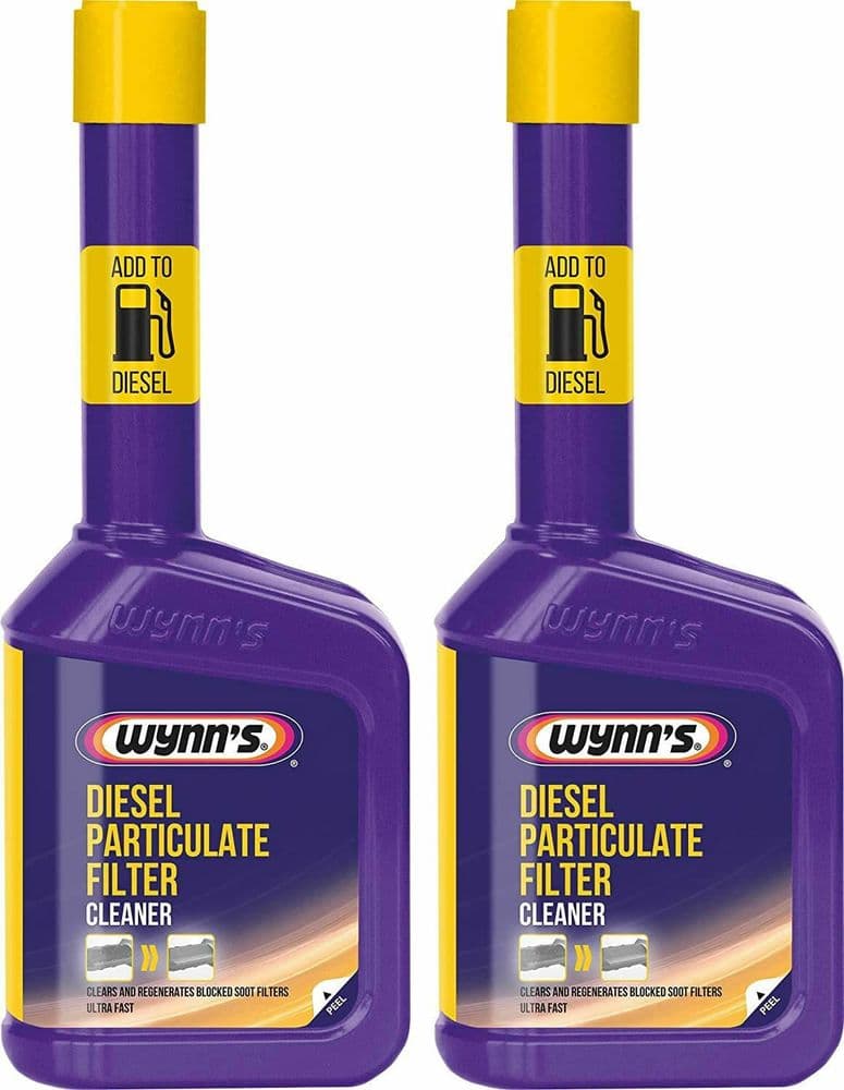 2 x WYNNS DIESEL PARTICULATE FILTER CLEANER REGENERATOR FUEL ADDITIVE