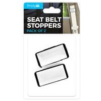 2pcs Seat Belt Stoppers Car Safety Stopper Adjuster Clip Seat