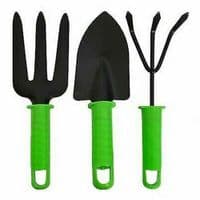 3PC GARDENING GARDEN HAND TOOL SET CULTIVATOR FORK TROWEL SHOVEL KIT