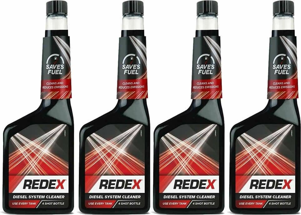 4 x REDEX DIESEL FUEL SYSTEM INJECTOR CLEANER TREATMENT 500ML 4 SHOT BOTTLE