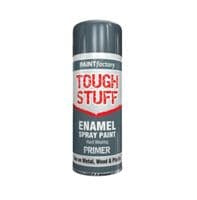 400ml Tough Stuff Enamel Spray Paint Primer Hard Wearing For Plastic Wood Metal