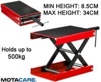500KG Motorcycle Motorbike Lift Scissor Platform Bench Heavy Duty Repair Stand