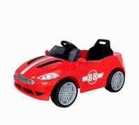 6V Ride On Turbo Car Convertible Style Battery Powered Motor Headlights 3+